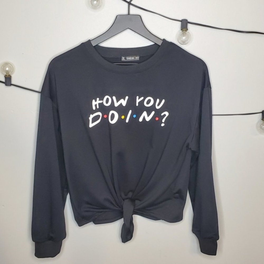 Size L FRIENDS croptop sweater from SHEIN